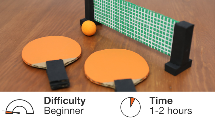 How to Make a Kids Table Tennis Game with Cardboard