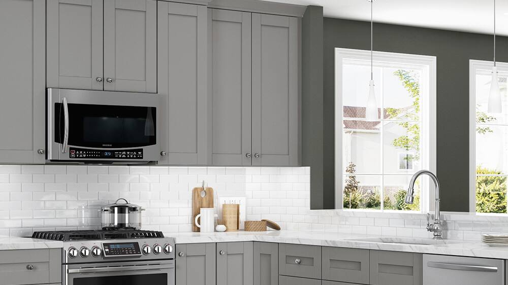 Washington Cabinets in Veiled Gray