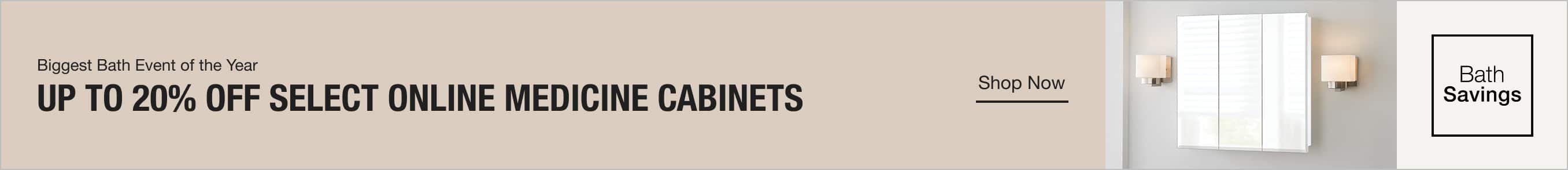 UP TO 30% OFF Select Online Medicine Cabinets