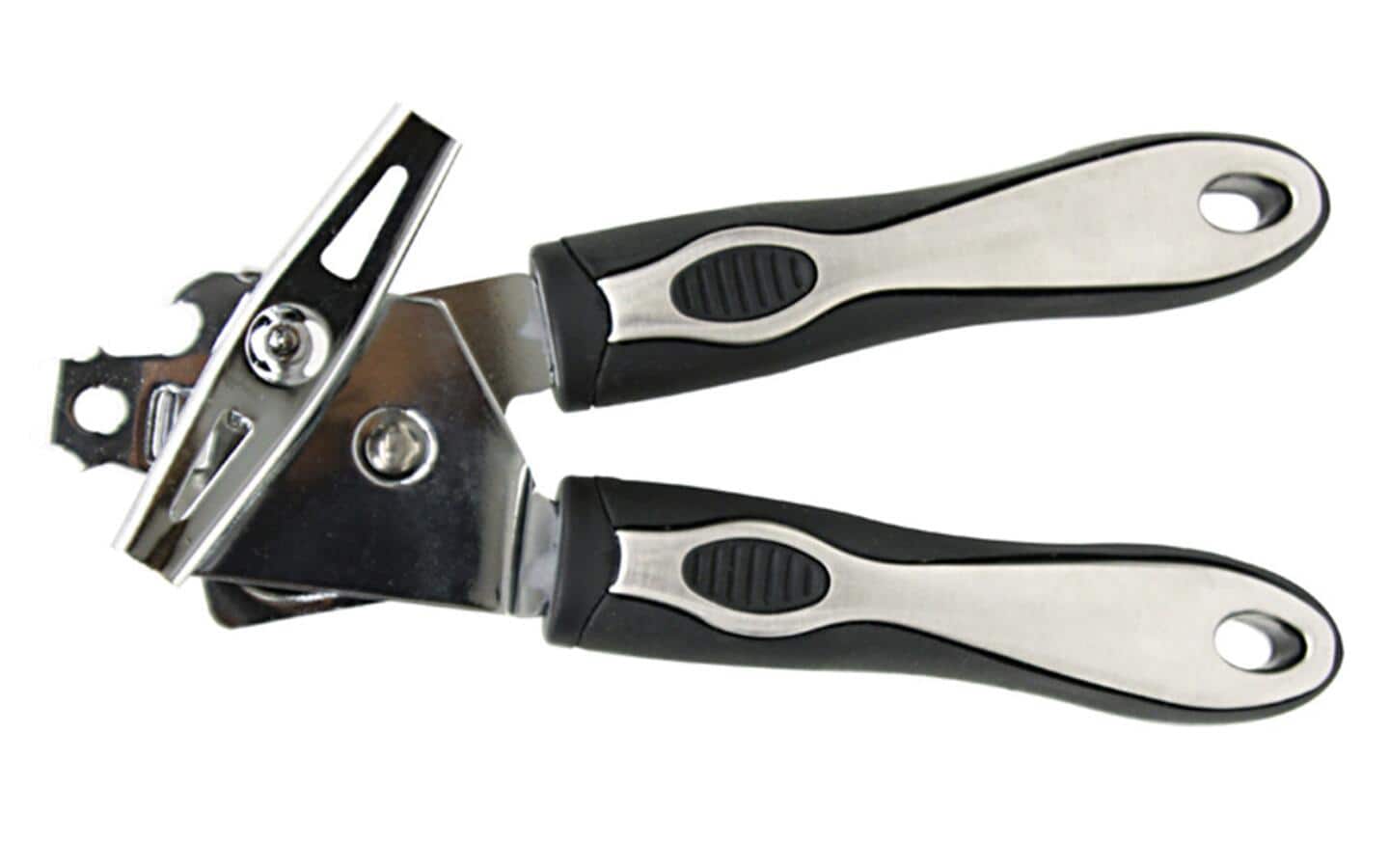 A manual can opener. A manual can opener.