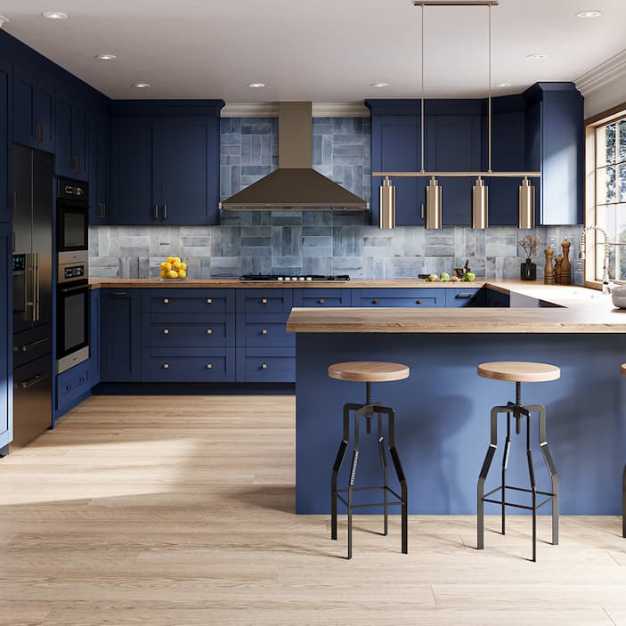 Blue Cabinets