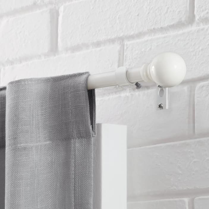 White Curtain Rods
