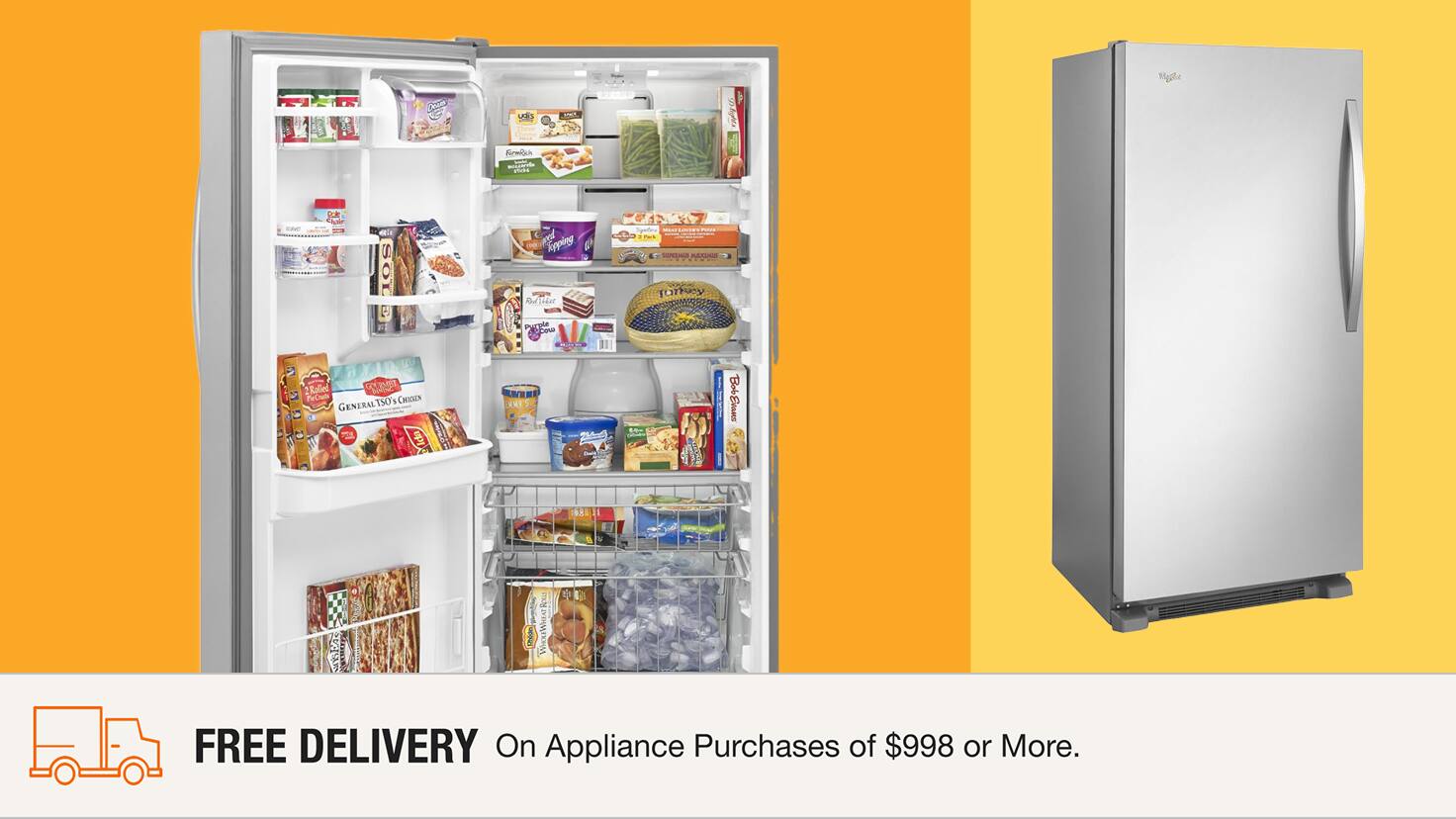 Up To 40% Off Select Freezers + Save an Extra $200 When You Spend $1698 or More + Free Delivery on Appliance Purchases $998 or More.  Ends 1/28.