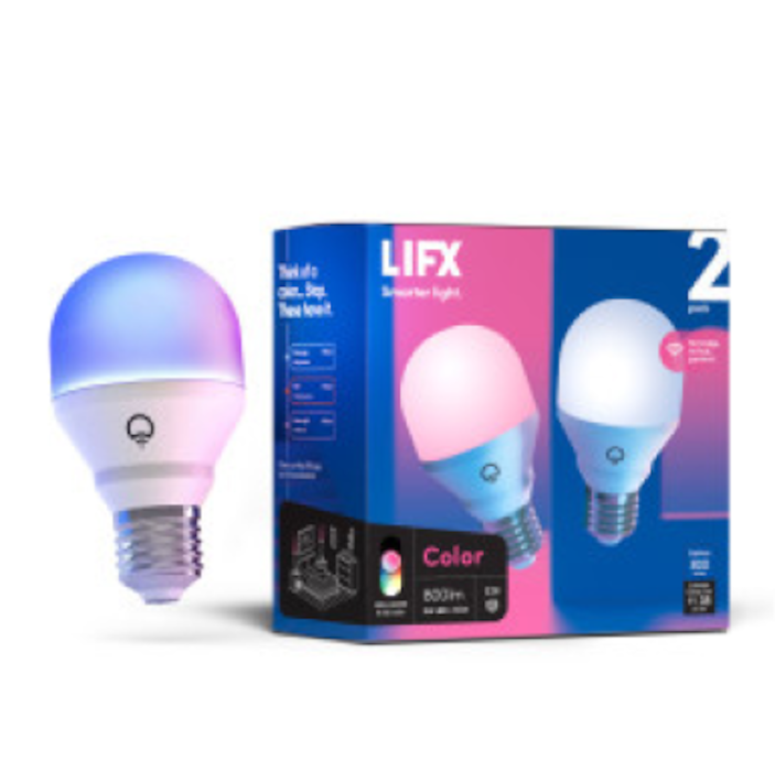 2-Pack A19 Multi-Color Tunable Bulb