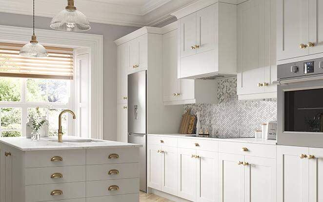 J Collection Wallace Cabinets in Warm White