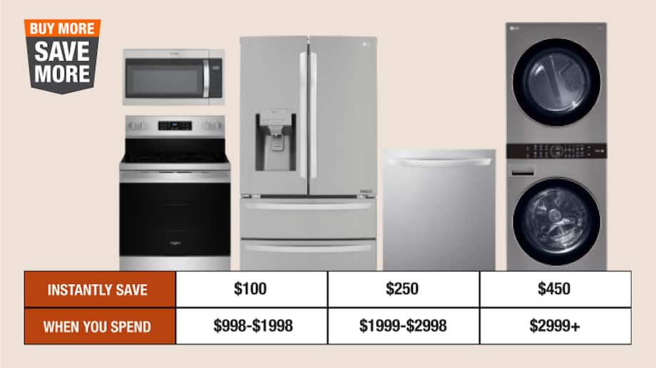 $450 On Select Appliances*