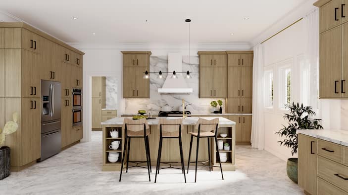 Warm & Natural Browns Kitchen