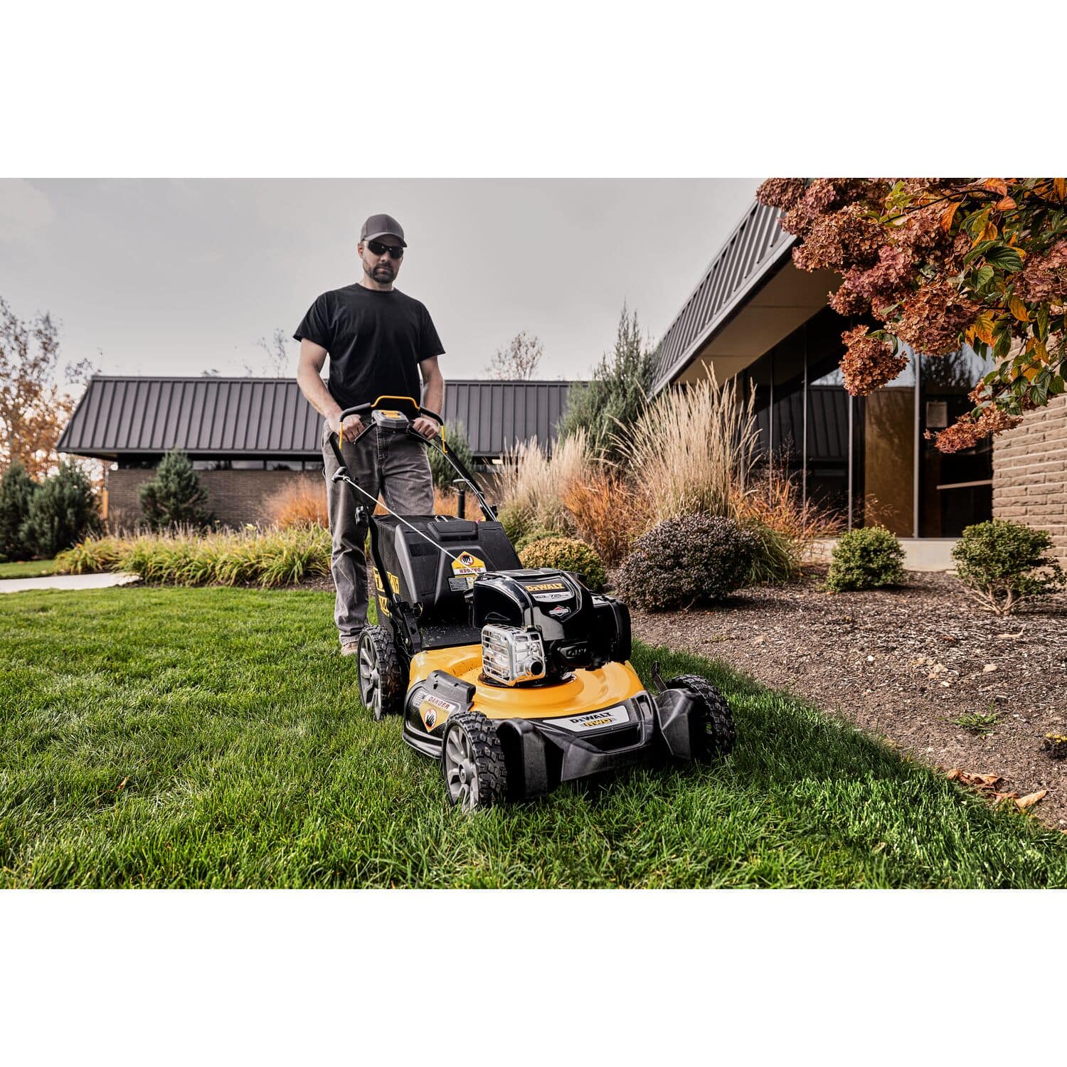 Home Depot Dewalt Lawn Mower Cordless Gas DEWALT 2x20V MAX 21