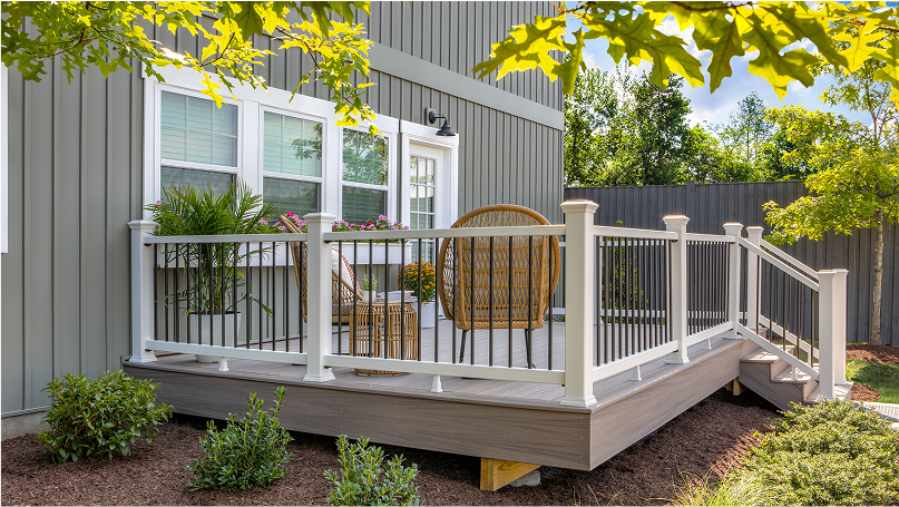 FRAME YOUR VIEW, COMPLEMENT YOUR DECK—DIY-FRIENDLY RAILING FROM TREX® FRAME YOUR VIEW, COMPLEMENT YOUR DECK—DIY-FRIENDLY RAILING FROM TREX®