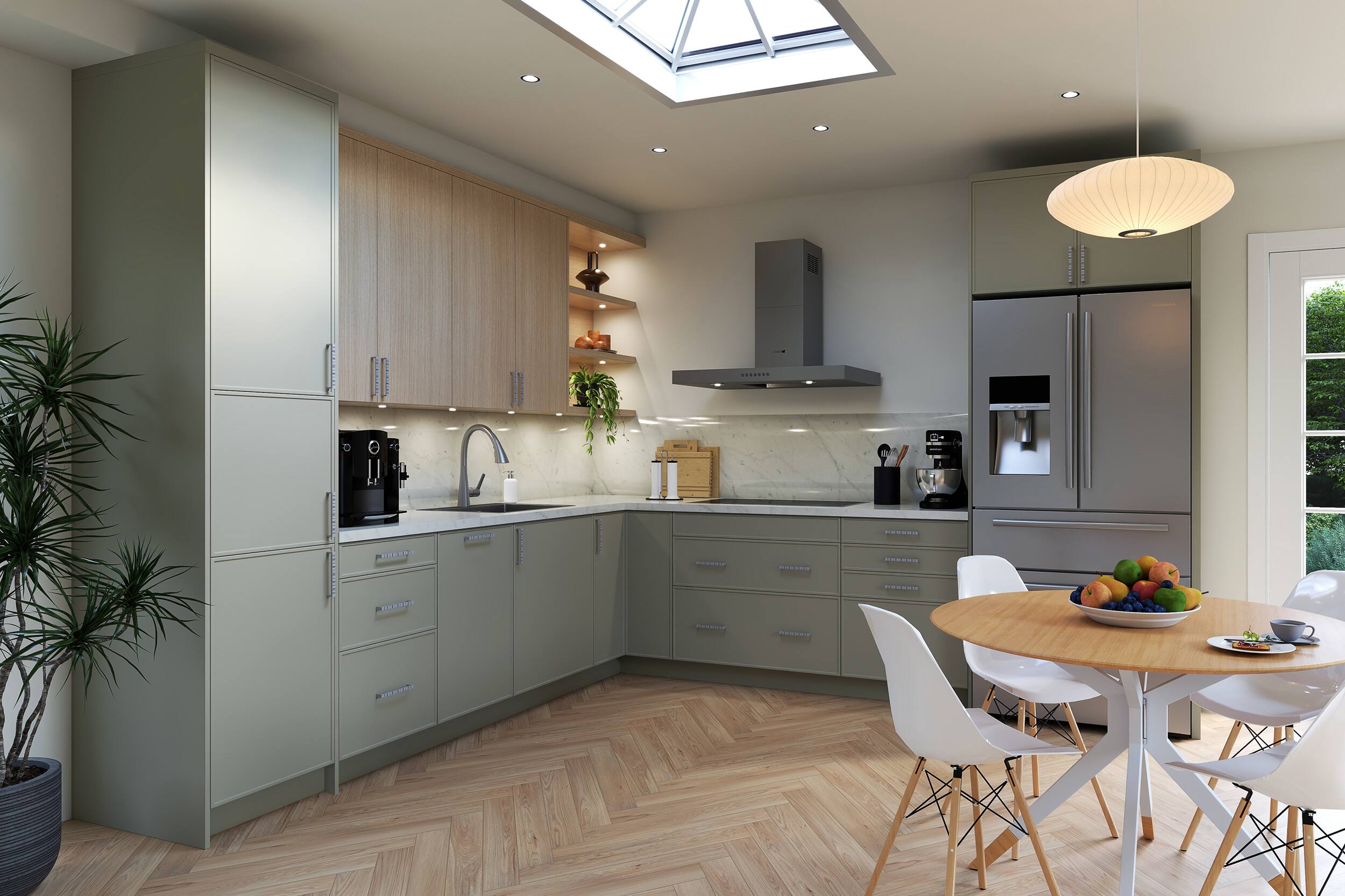 Fairview Cabinets in Moss Green