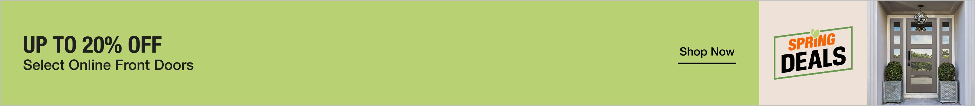 Up to 20% Off Select Online Front Doors