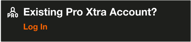 Existing Pro Account Login