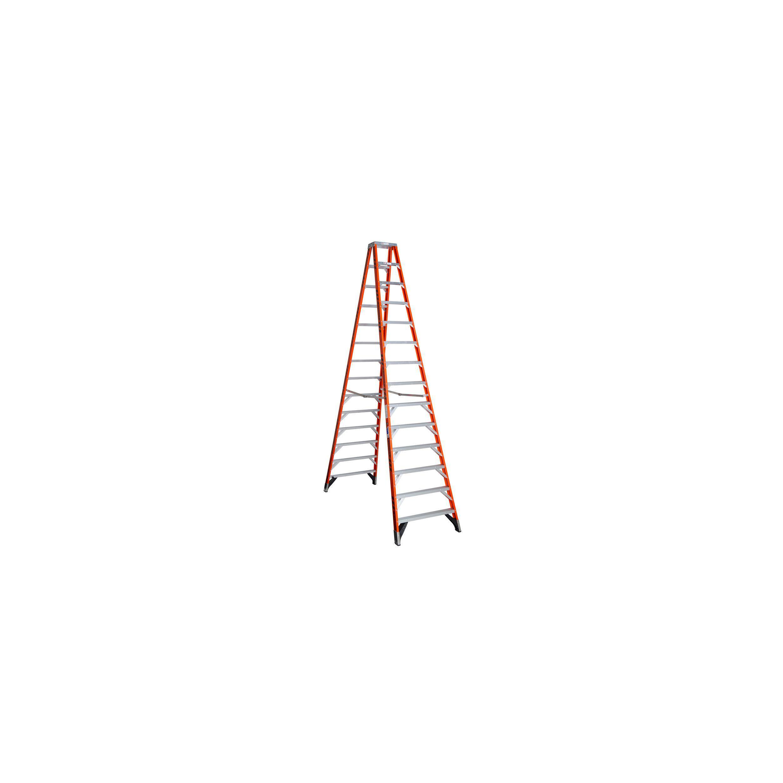300 LB Fiberglass Twin Stepladder 14' 300 LB Fiberglass Twin Stepladder 14'
