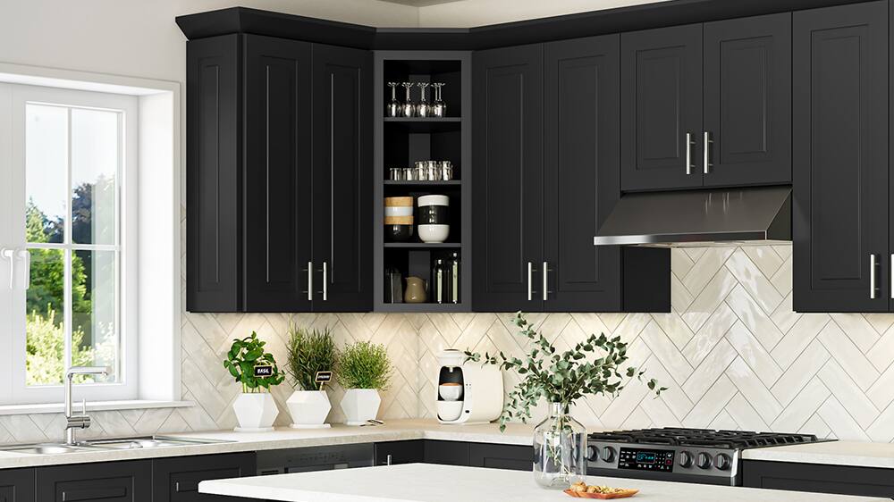 Home Decorators Collection Grayson Cabinets in Deep Onyx