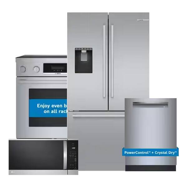 Unique Appliances UNIRERADWRH104 4 Piece Kitchen Appliances Package with  Bottom Freezer Refrigerator, Electric Range and Dishwasher in White