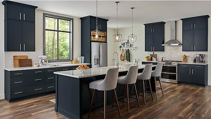 Leyton Cabinets in Ink Blue