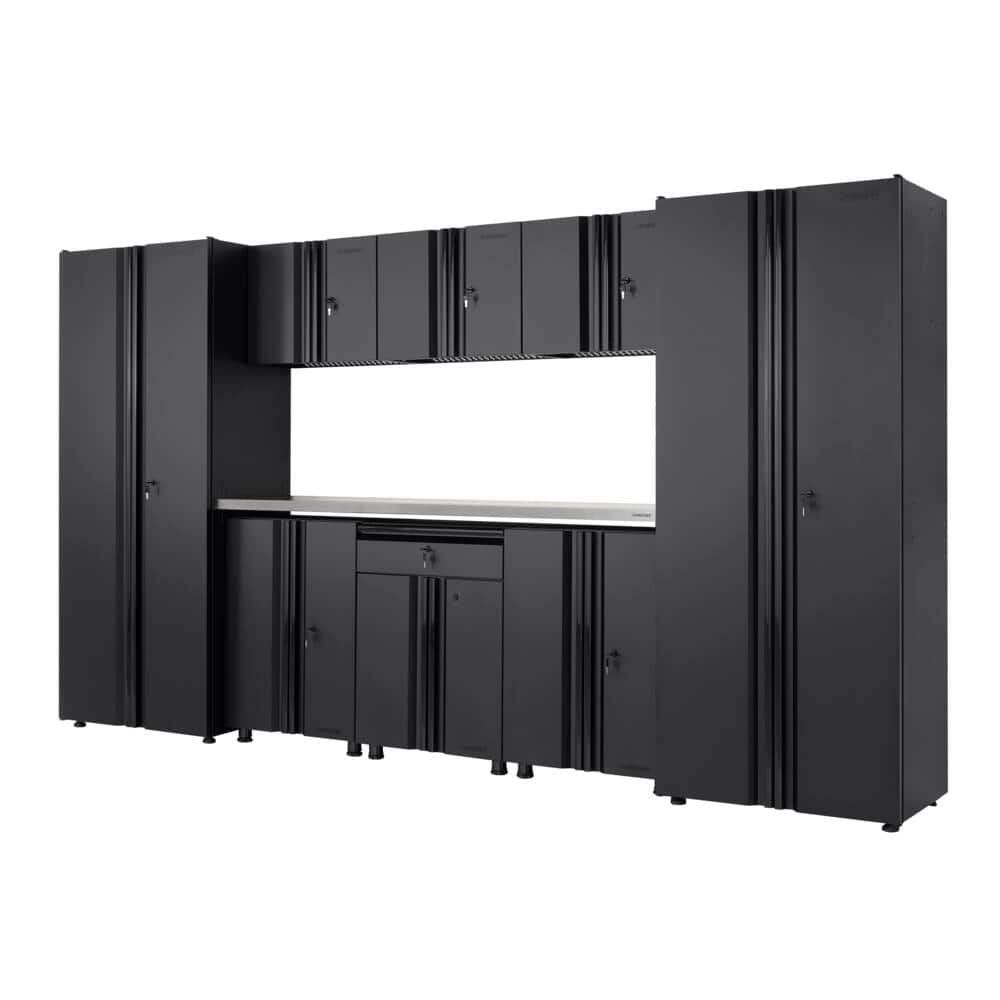 TCE Garage Storage Cabinet, Heavy Duty 5Pcs Grey Metal