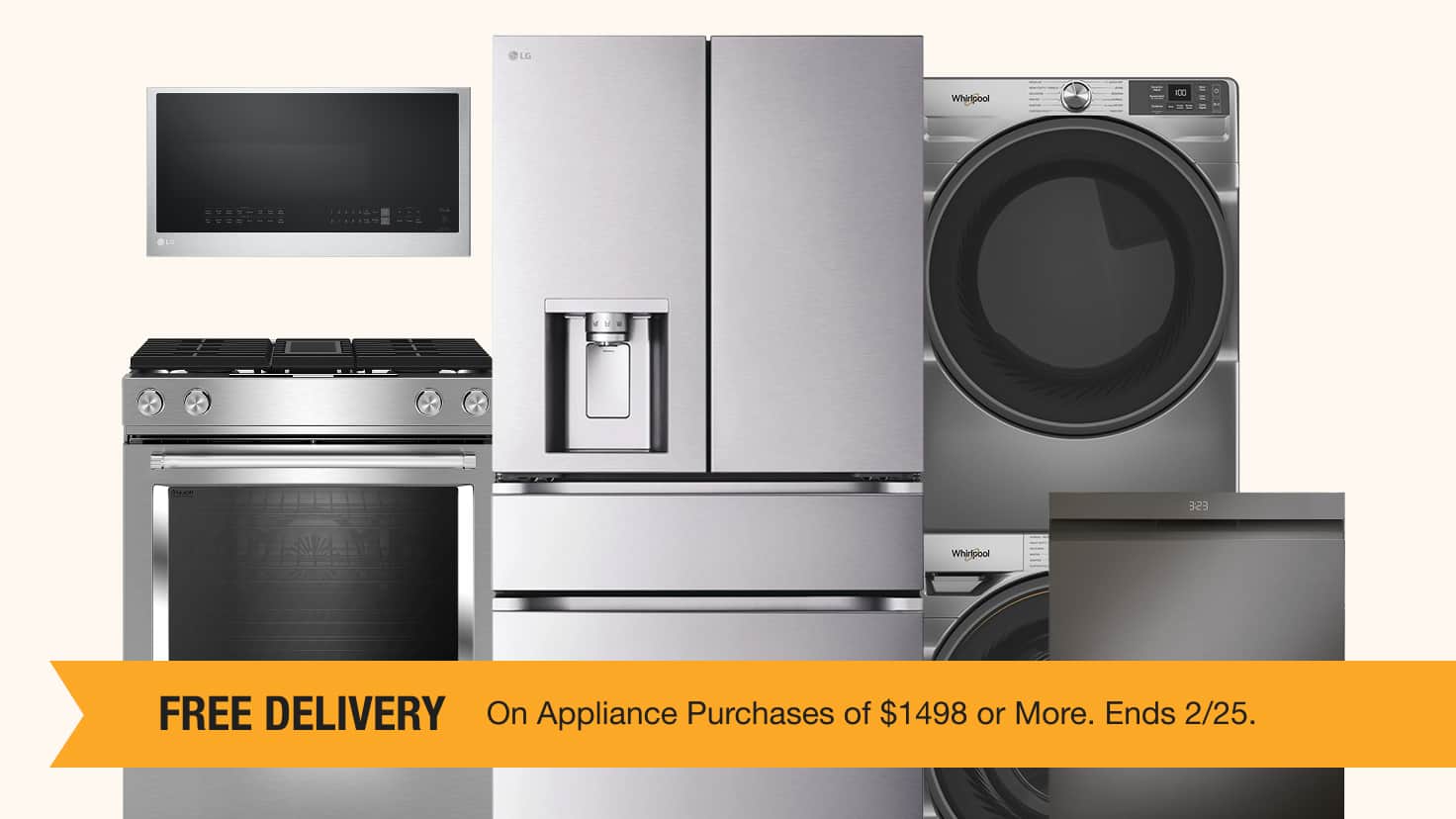 Up to 40% Off Select Appliances. Ends 2/25.