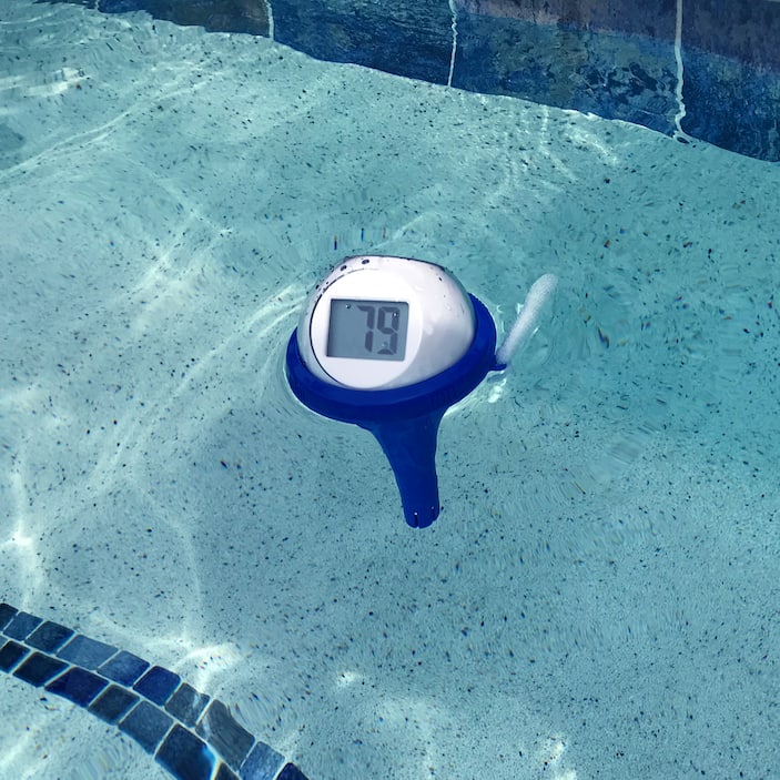 Floating Pool Thermometer LCD Digital Solar Powered Water
