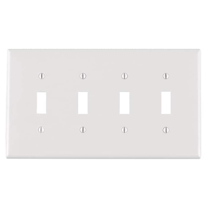 4-Gang Toggle Switch Plates