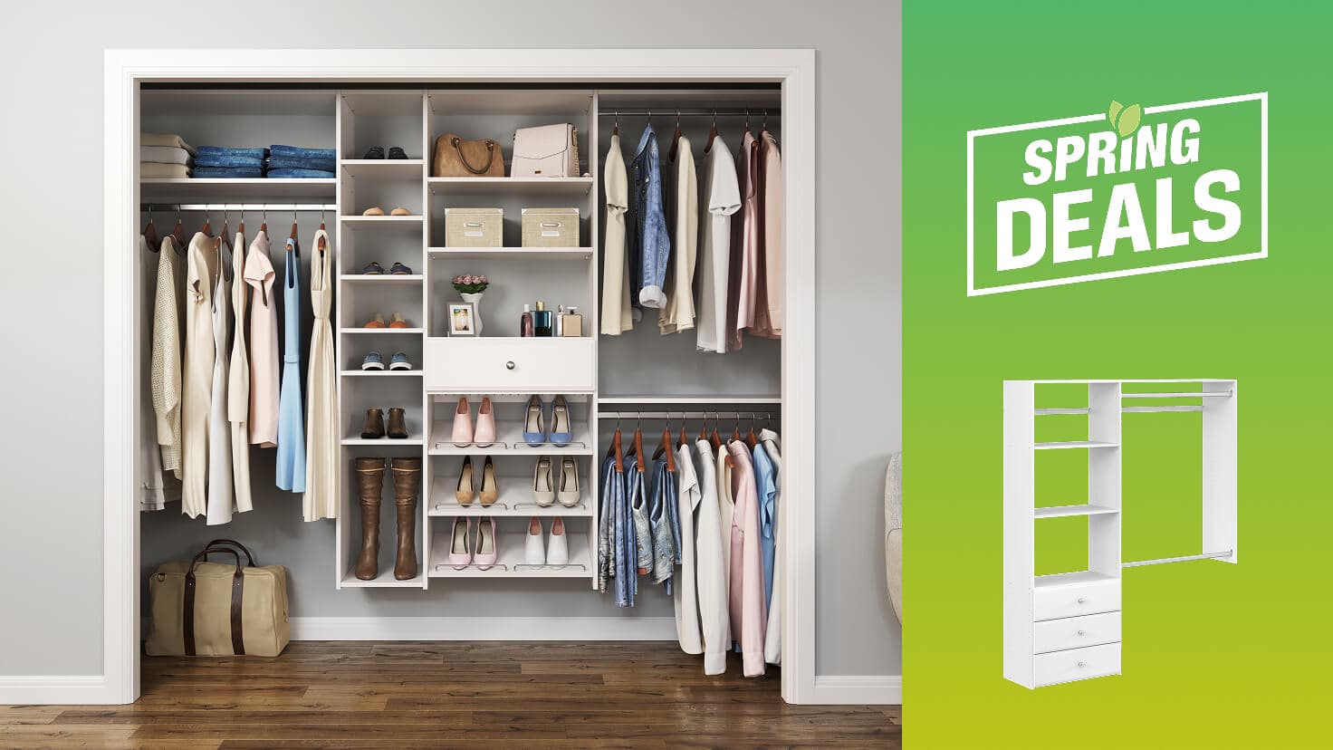 UP TO 15% OFF Select Closet Organizers