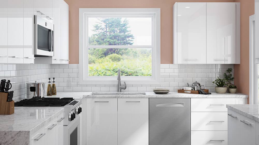 Home Decorators Collection Midtown Cabinets in High Gloss White