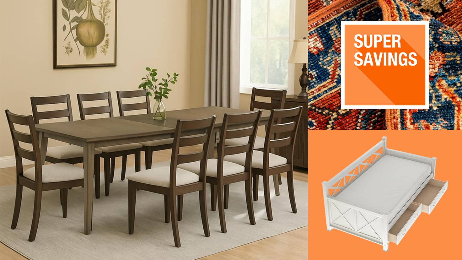 Up to 40% Off Select Furniture, Area Rugs & Mattresses