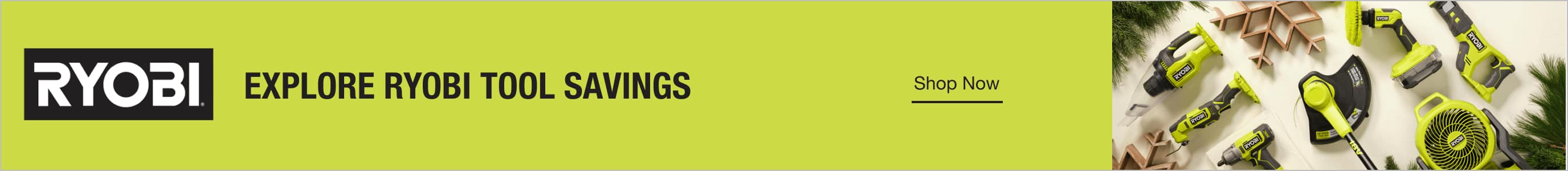 Explore RYOBI Tool Savings