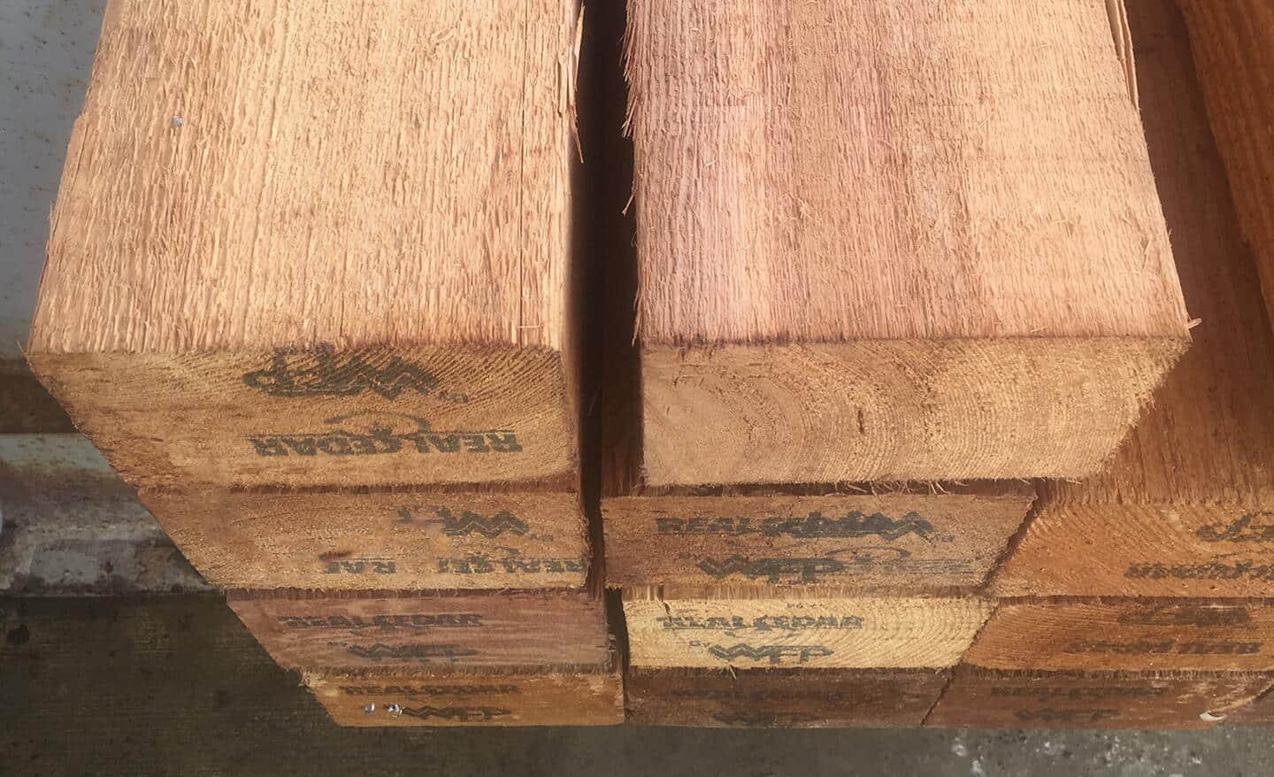 A stack of wood to use in a sauna.