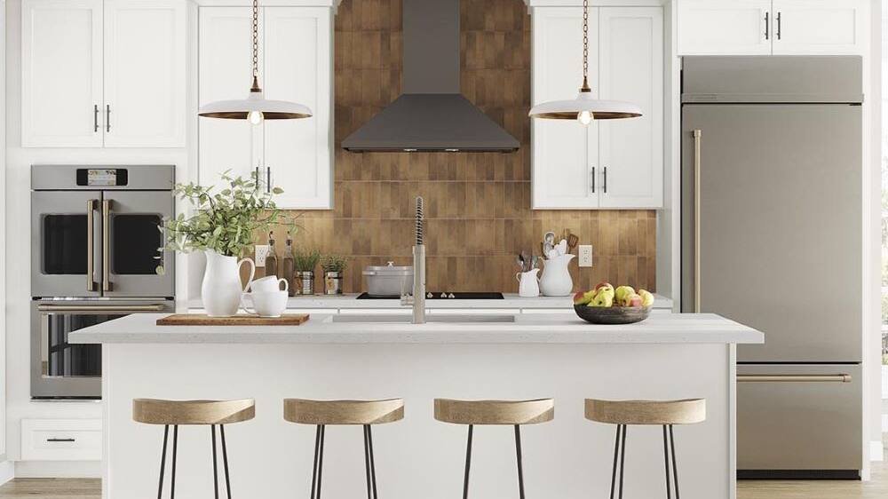 Shaker Full Overlay Cabinets in Linen White