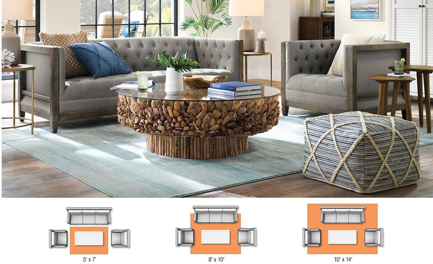 Rug Placement And Size For Your Living Room Area - Furnishings4Less