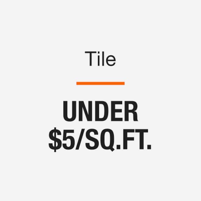 Tile Under $5 Per Sq. Ft.