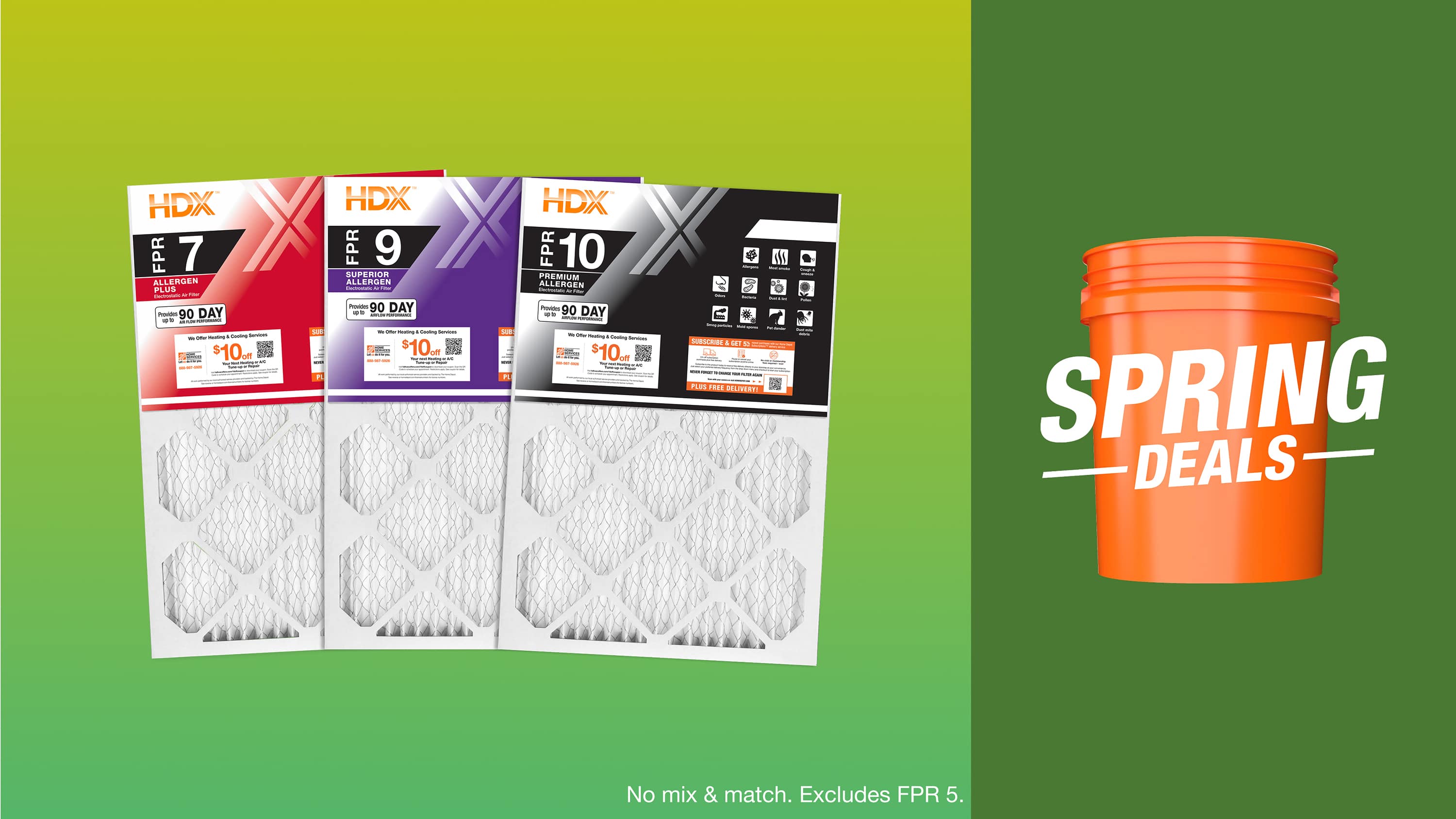 Image for BUY 2, GET 2 FREE SELECT 1" HDX AIR FILTERS