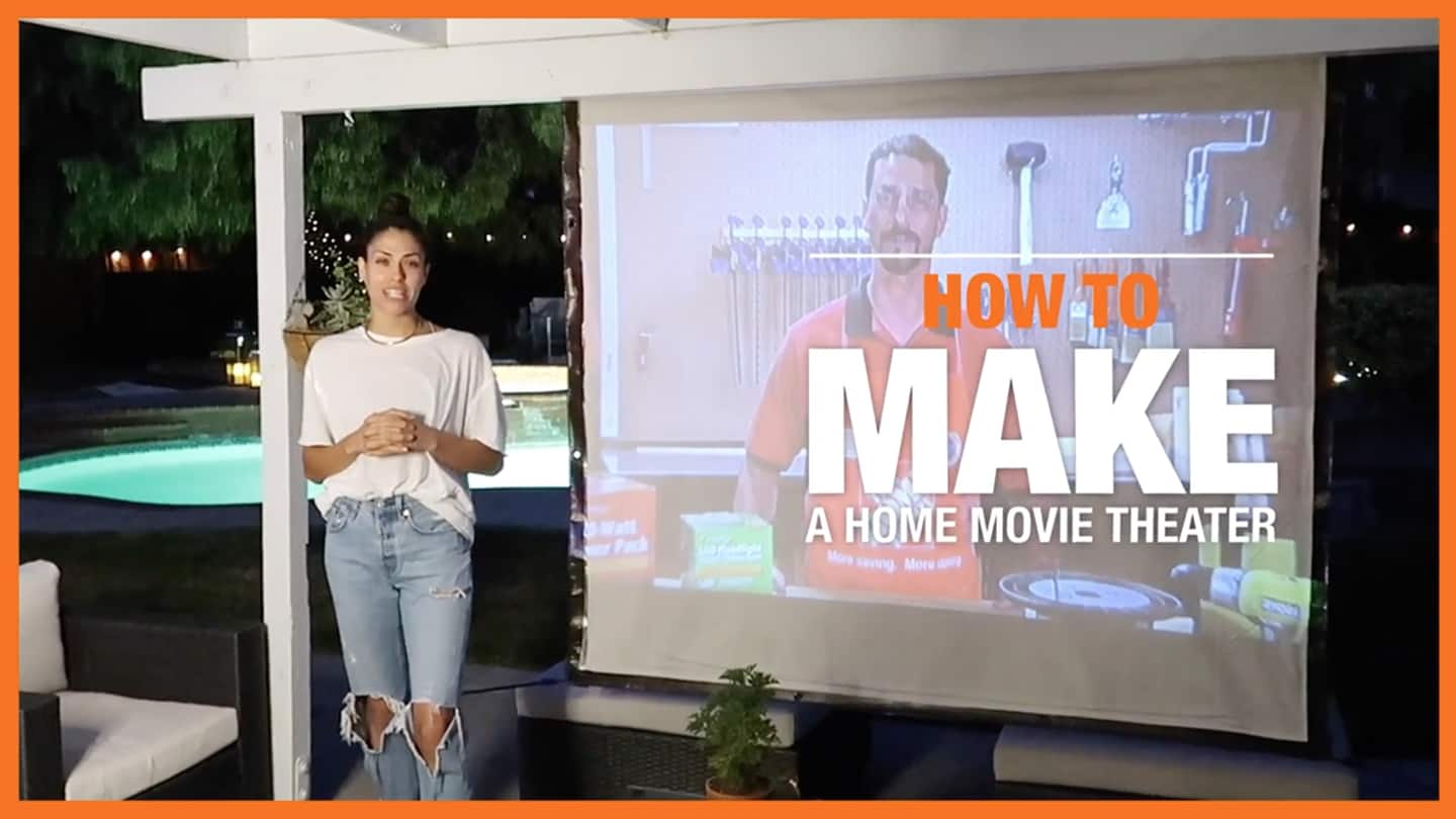 DIY Outdoor Projection Screen