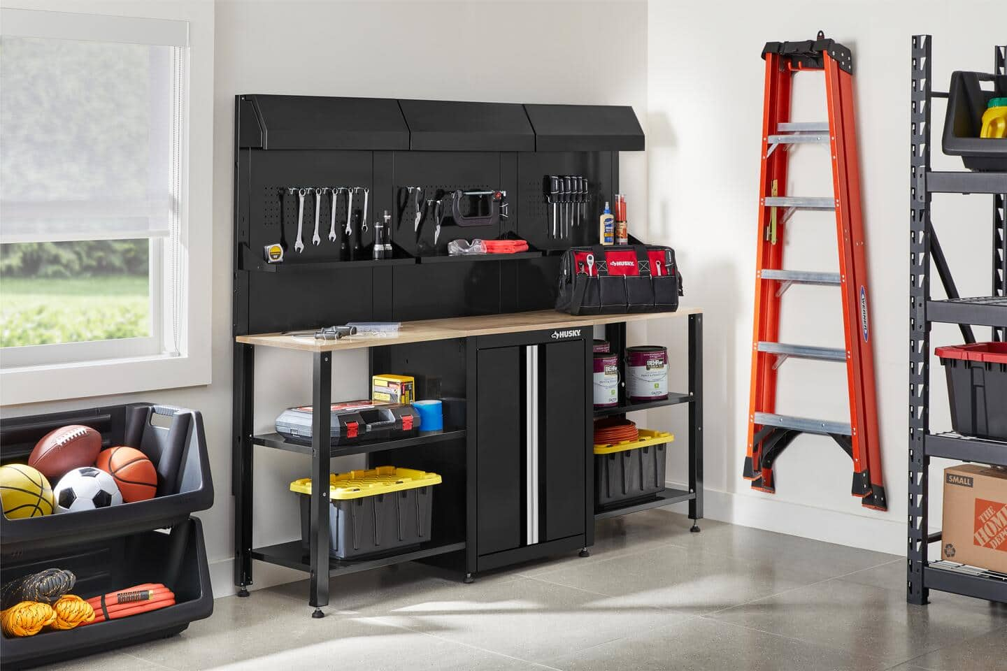 Home depot deals garage shelving