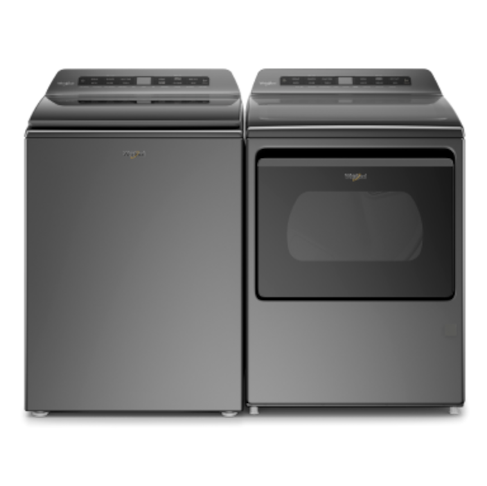 Top Load Laundry Pair in Chrome Shadow