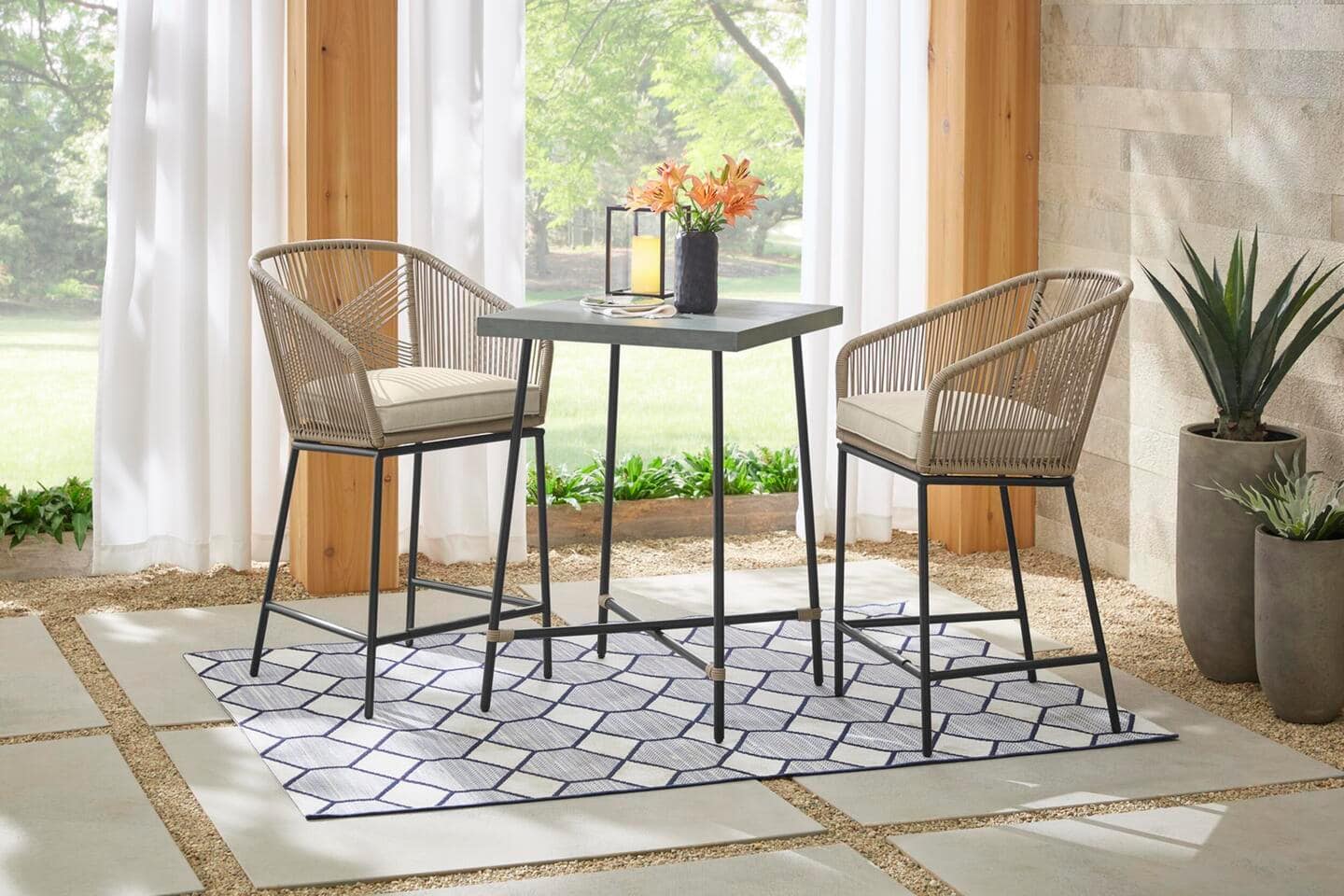 Home depot oak cliff dining set clearance