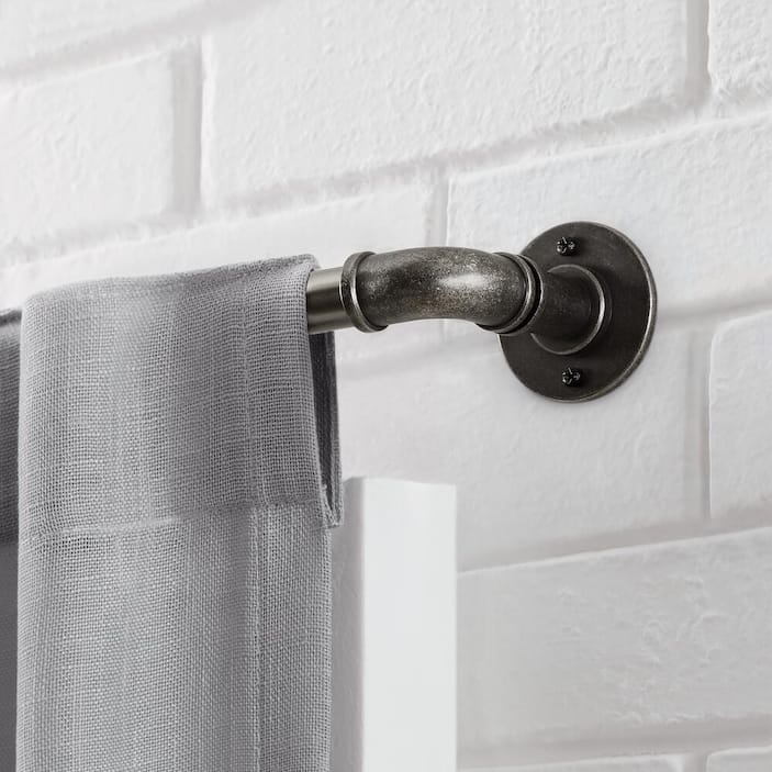 Gray Curtain Rods