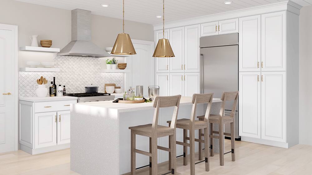 Hampton Cabinets in Satin White