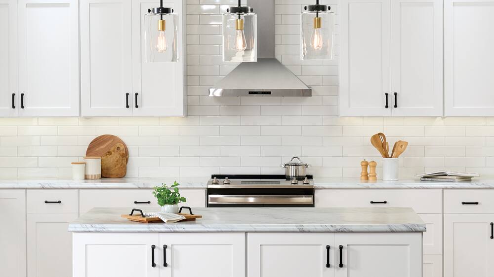 Hampton Bay Avondale Quick Assemble RTA Cabinets in Alpine White