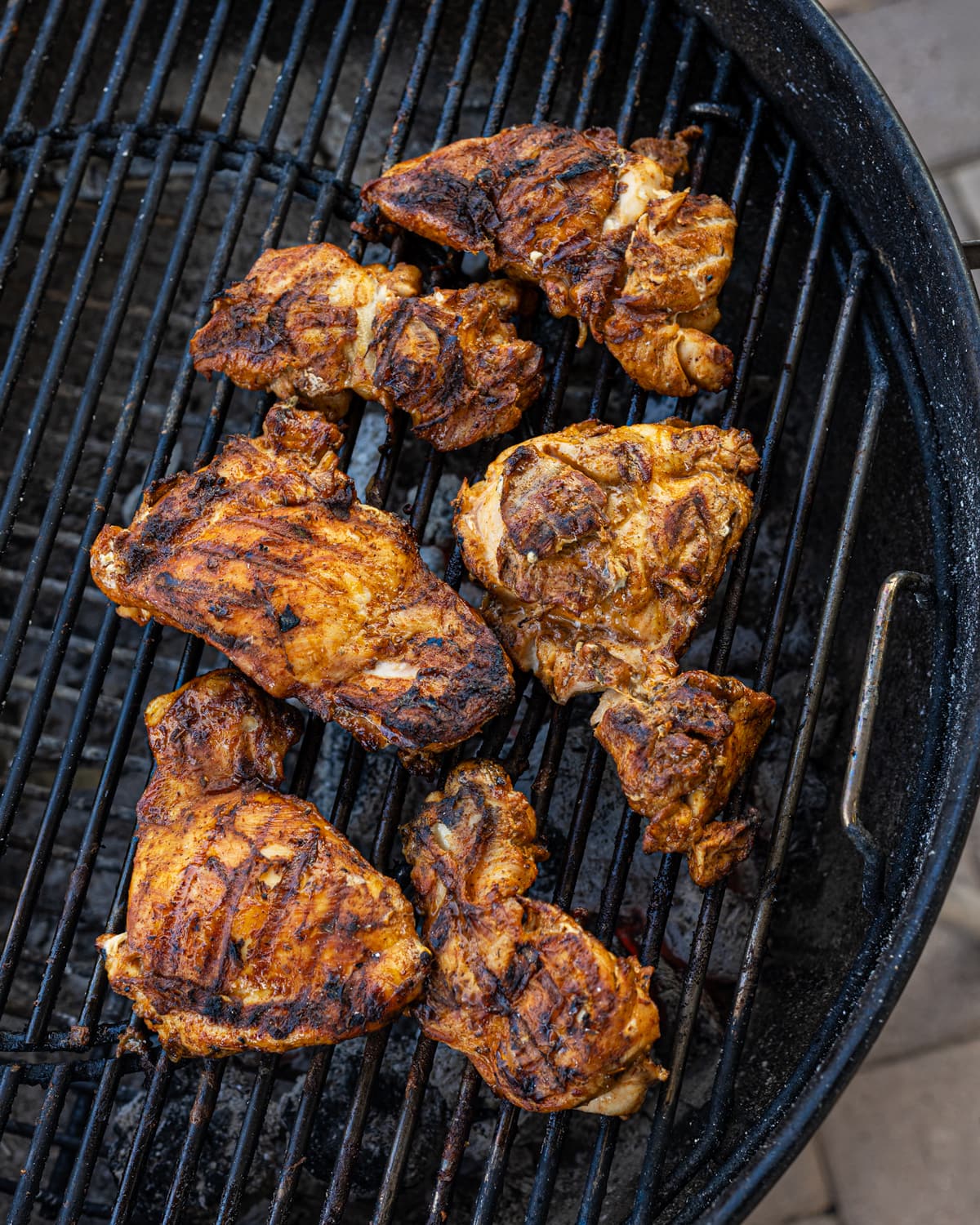 Chicken cooking on a grill. Chicken cooking on a grill.