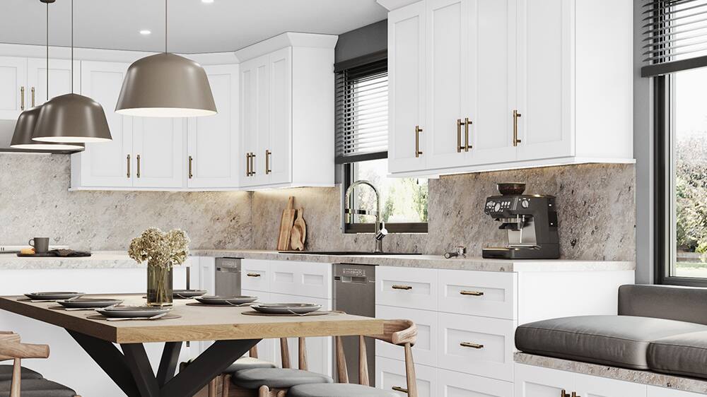 Home Decorators Collection Newport Pacific White Cabinets