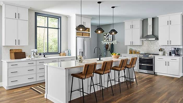 Leyton Cabinets in Alpine White