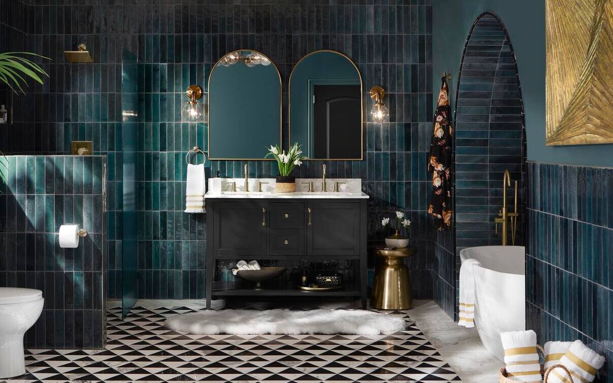 Élégant Banos Completos Modernos  Modern luxury bathroom, Modern