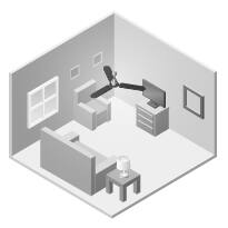 (250 sq. ft. – 49” & under)
