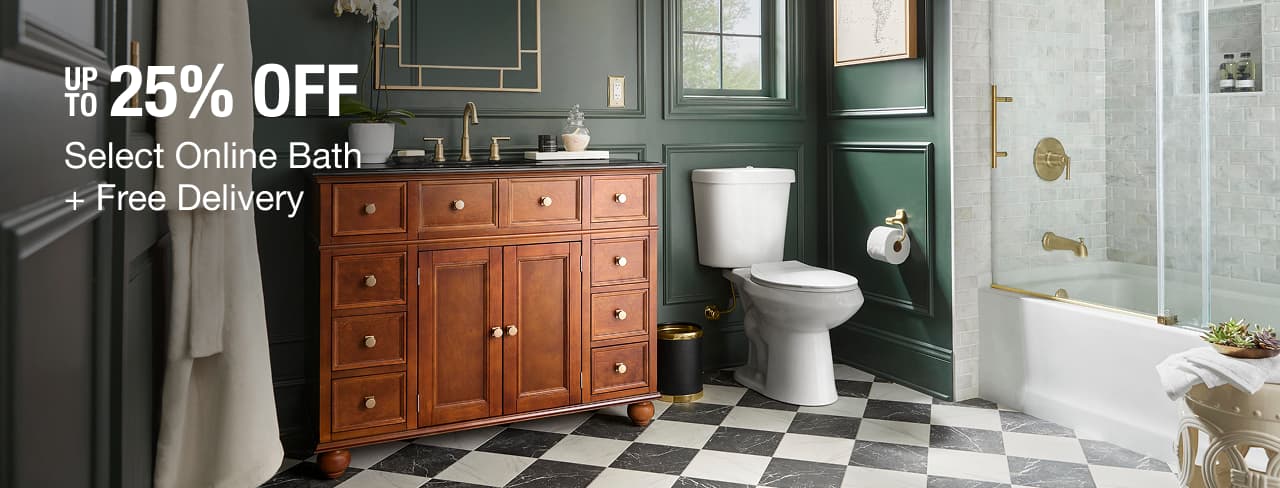 UP TO 25% OFF Select Online Bath + Free Delivery