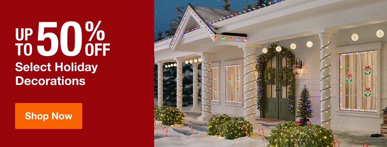 UP TO 50% OFF Select Holiday Decorations