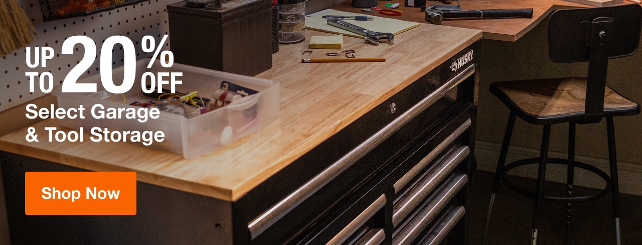 UP TO 20% OFF Select Garage & Tool Storage