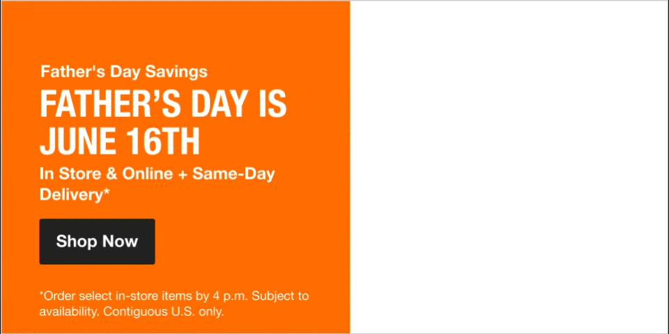 Father's Day Savings - Father's Day is June 16