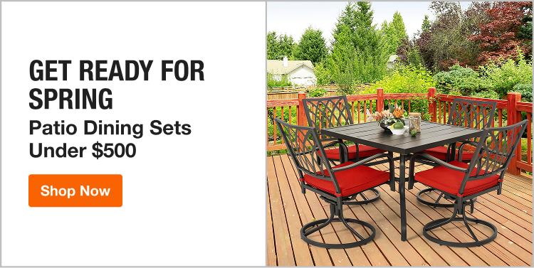 GET READY FOR SPRING Patio Dining Sets Under $500